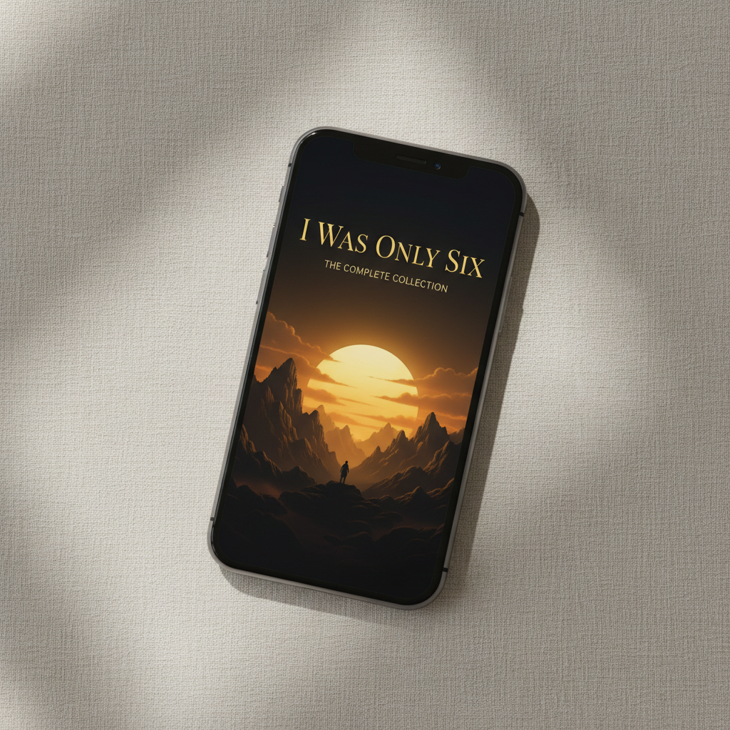 I Was Only Six – The Complete Edition – ebook mockup pe telefon
